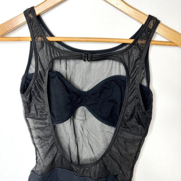 Vintage Yaz Wear Newport News Black Sheer Bodysuit Small - Picture 9 of 14